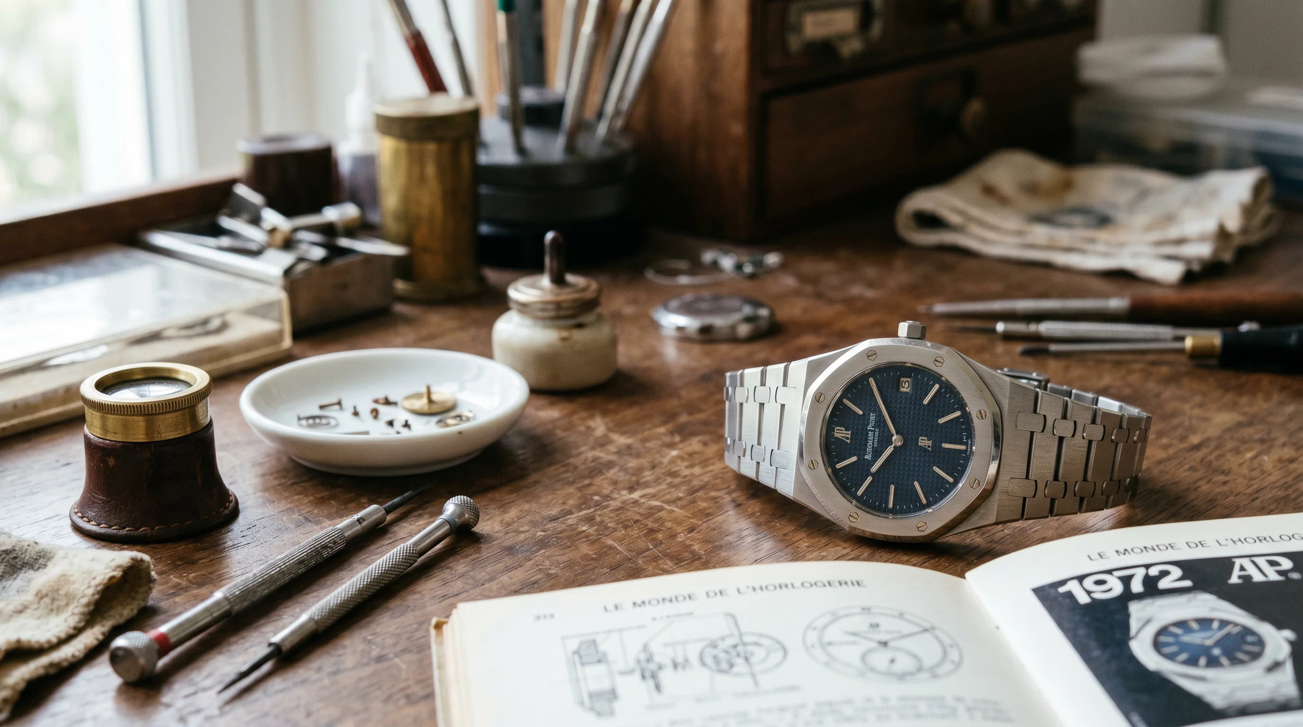 The original 1972 Audemars Piguet Royal Oak reference 5402ST designed by Gerald Genta, the watch that created the entire luxury sports watch category