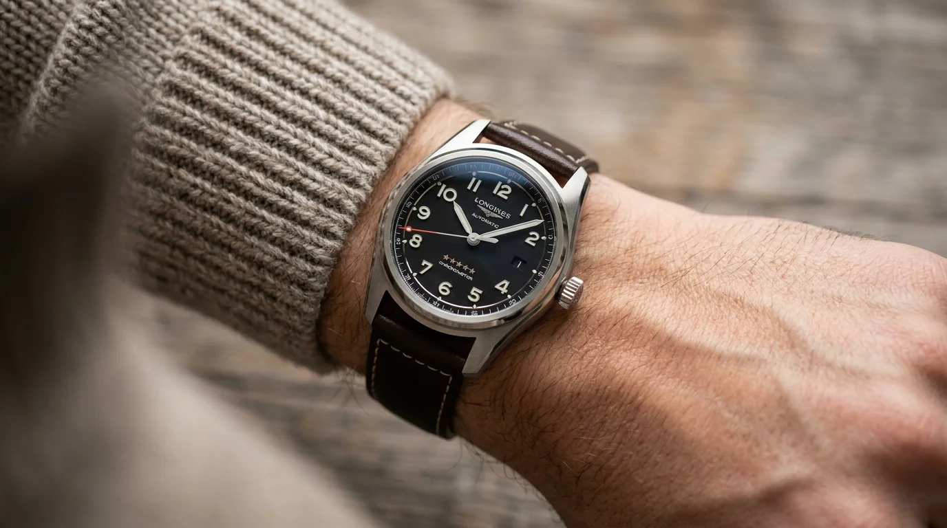 Longines Spirit 40mm reference L3.810.4.53.6 worn on the wrist