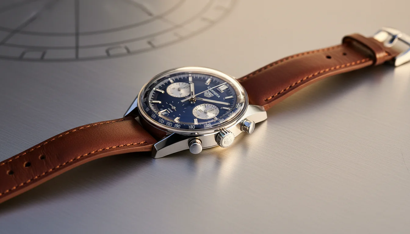 TAG Heuer Carrera Chronograph glassbox blue dial, an accessible luxury chronograph for 2026