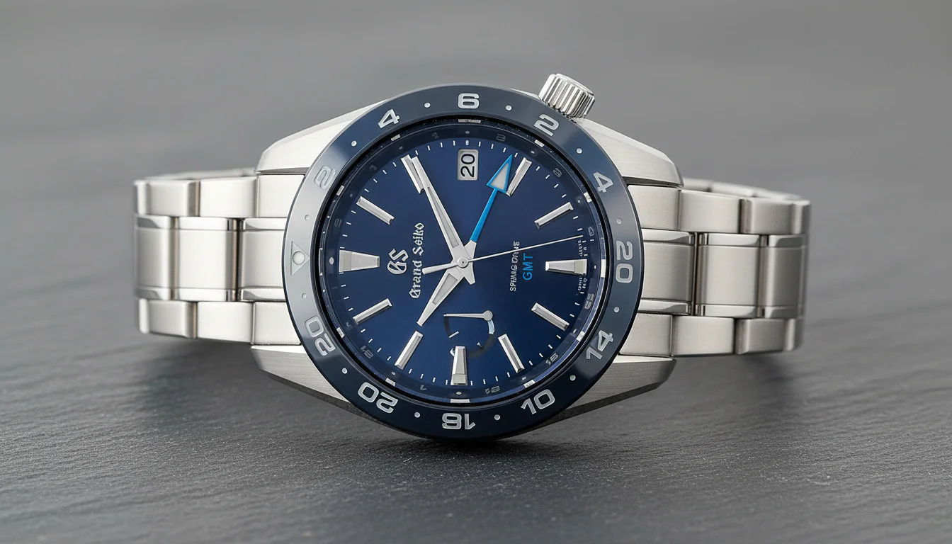 Grand Seiko SBGE255 Spring Drive GMT blue dial, a refined travel watch pick for 2026