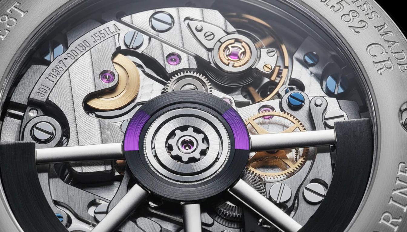 Breguet calibre 777A movement with silicon hairspring and escape wheel