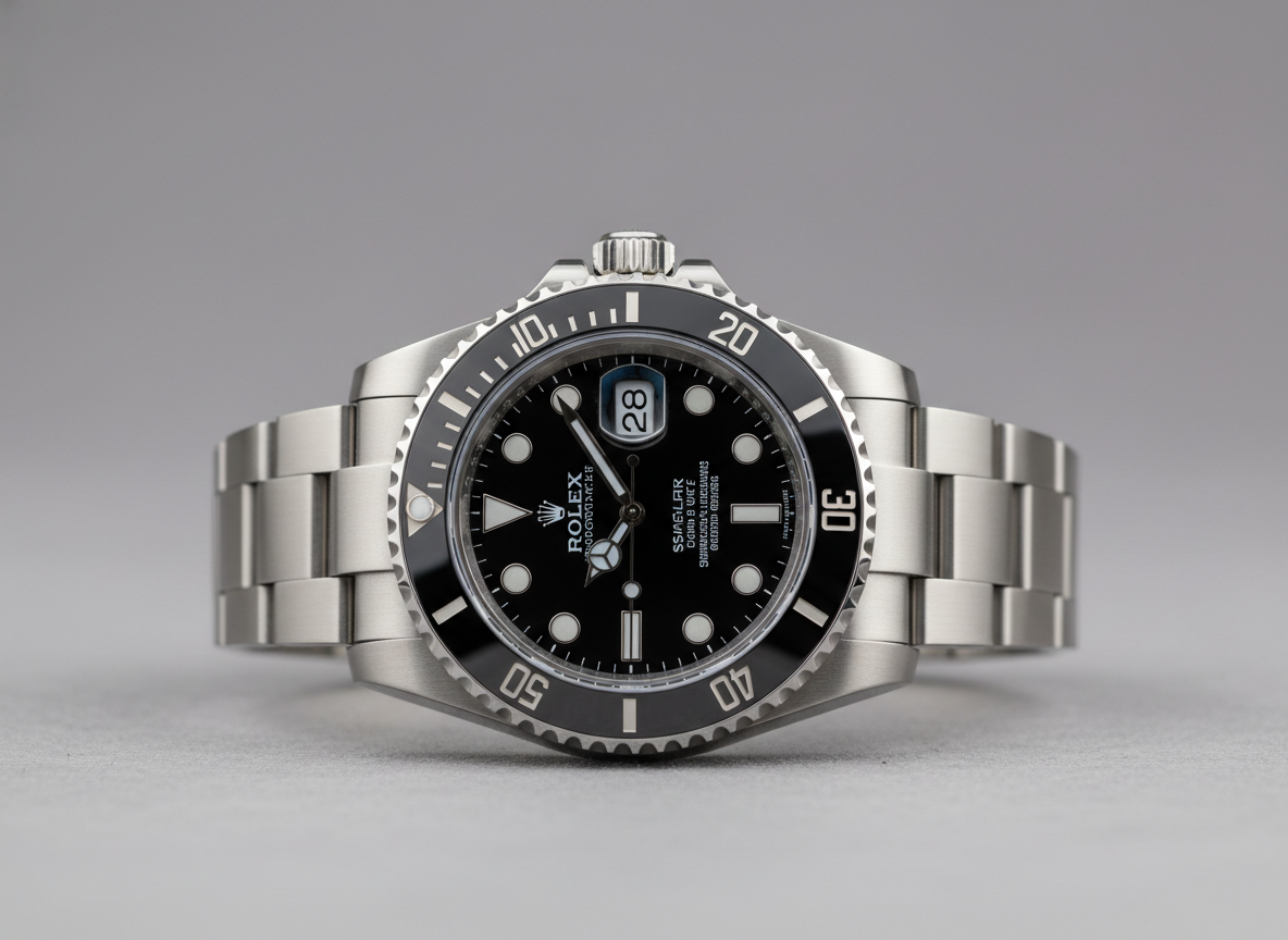 Rolex Submariner reference 126610LN with black dial and black Cerachrom bezel on Oyster bracelet
