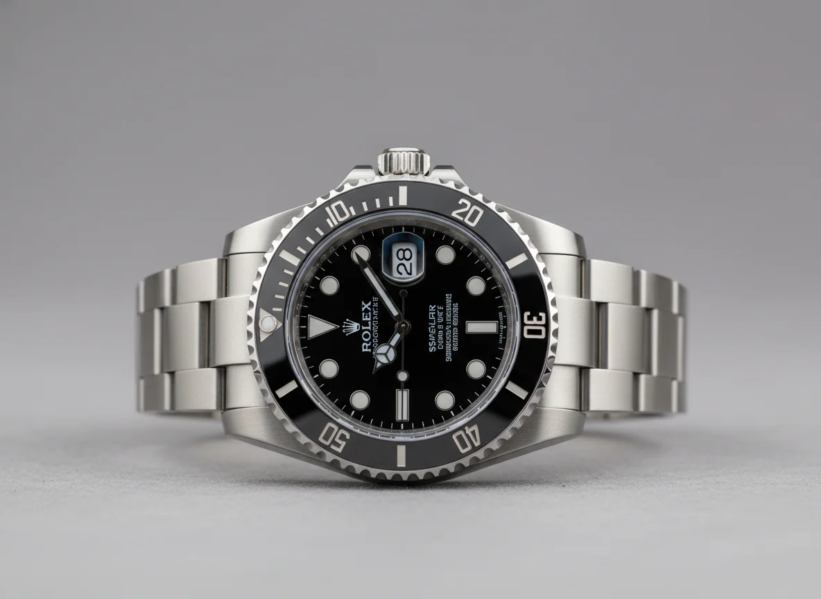 Rolex Submariner reference 126610LN with black dial and black Cerachrom bezel on Oyster bracelet