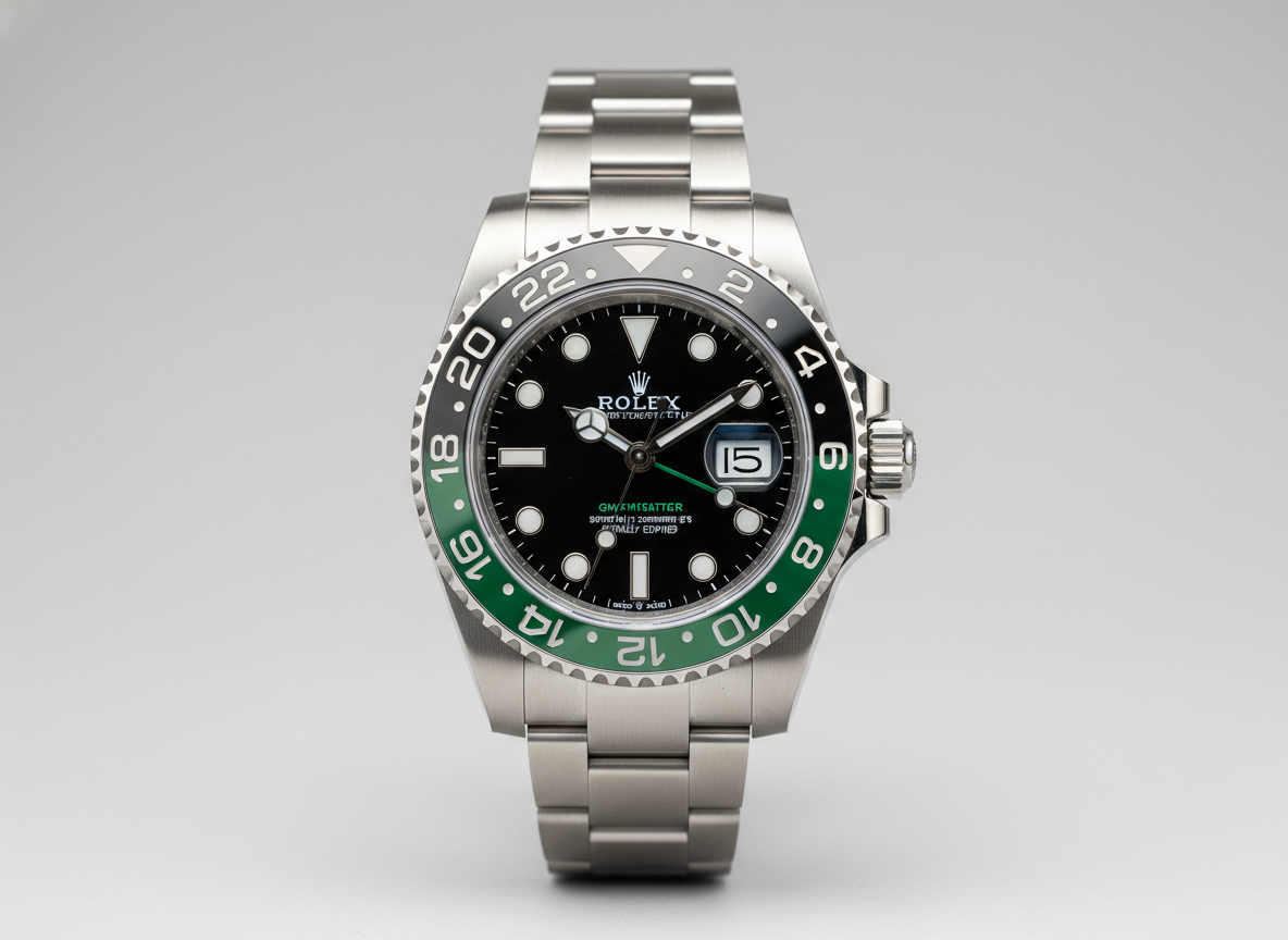 Rolex GMT-Master II Sprite reference 126720VTNR left-handed destro with green and black Cerachrom bezel