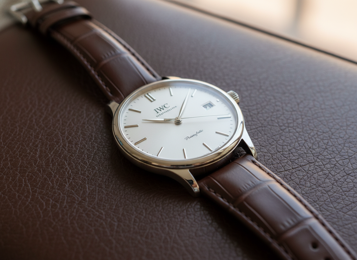 IWC Portofino Automatic IW356501, 40mm stainless steel dress watch with silver dial and slim profile