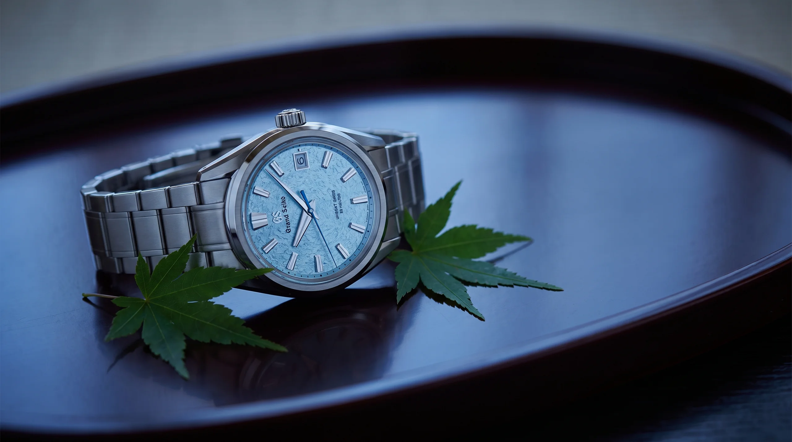 Grand Seiko Evolution 9 SLGH035 hi-beat with light blue Genbi Valley dial, the newest hi-beat reference