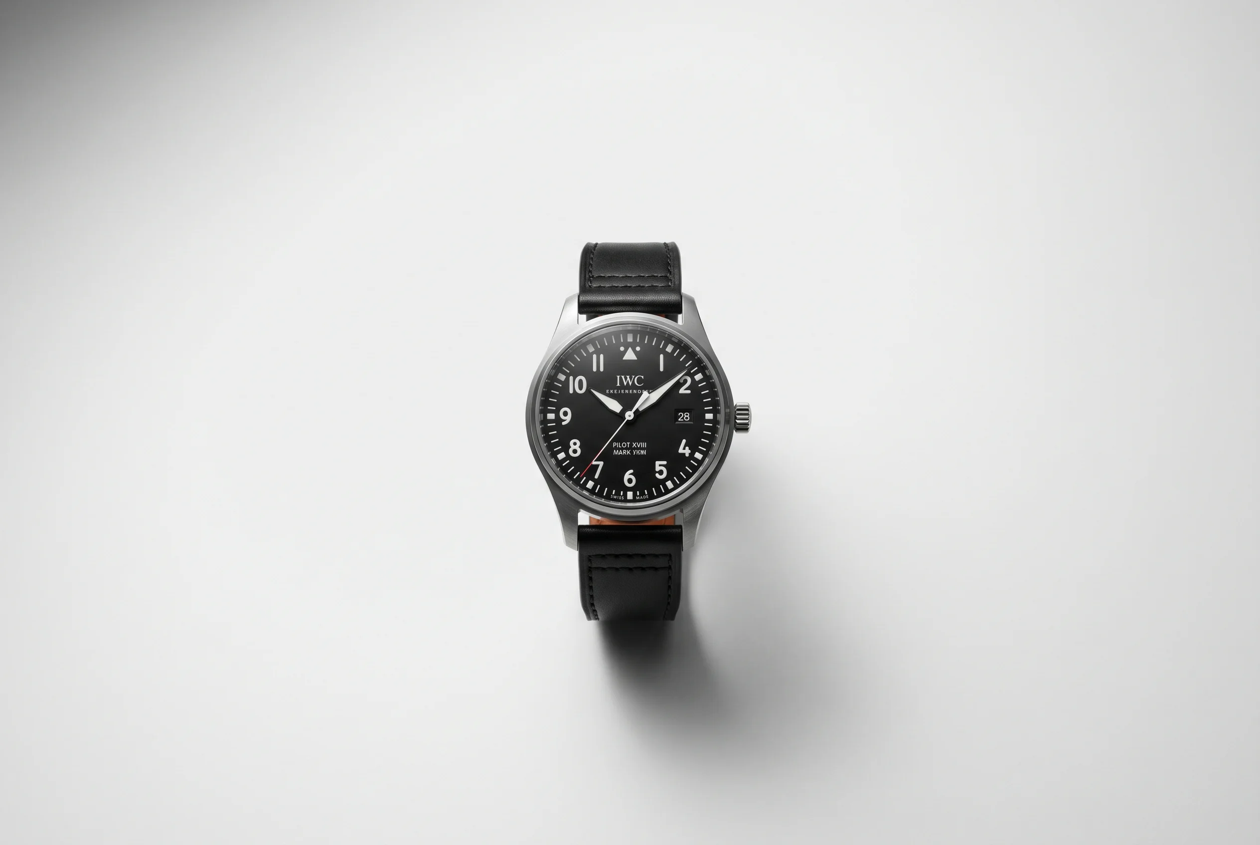 IWC Pilot's Watch Mark XVIII reference IW327001 in 40mm steel with classic Flieger black dial and white triangle marker