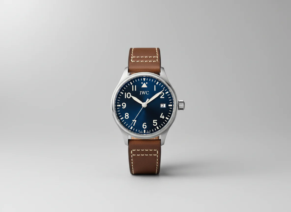 IWC Pilot's Watch Mark XVIII Edition Le Petit Prince in 40mm steel with deep midnight sunburst blue dial
