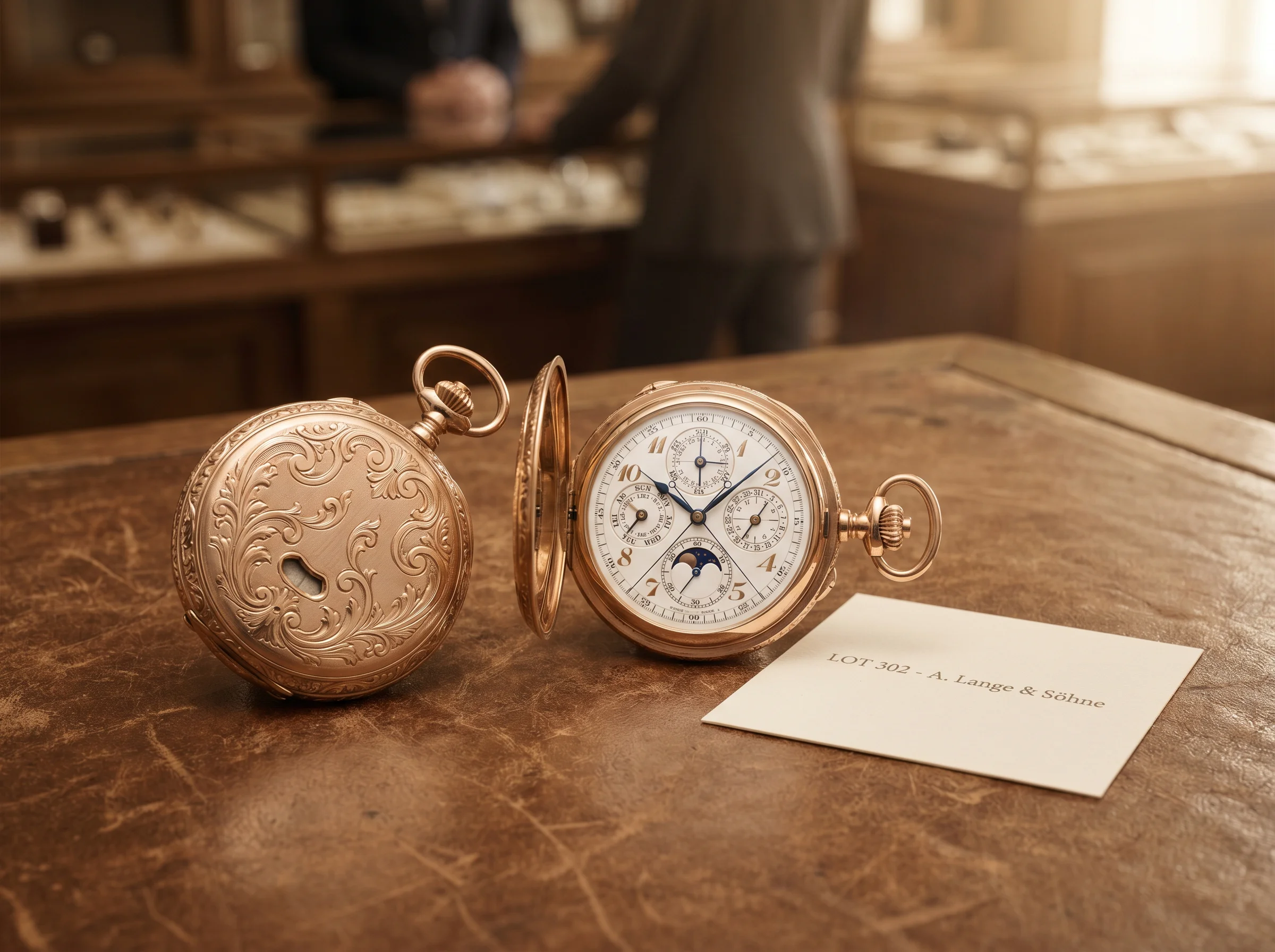 Vintage A. Lange and Sohne Grande Complication pocket watch 62508 that set the world record at Sotheby's Geneva May 2026