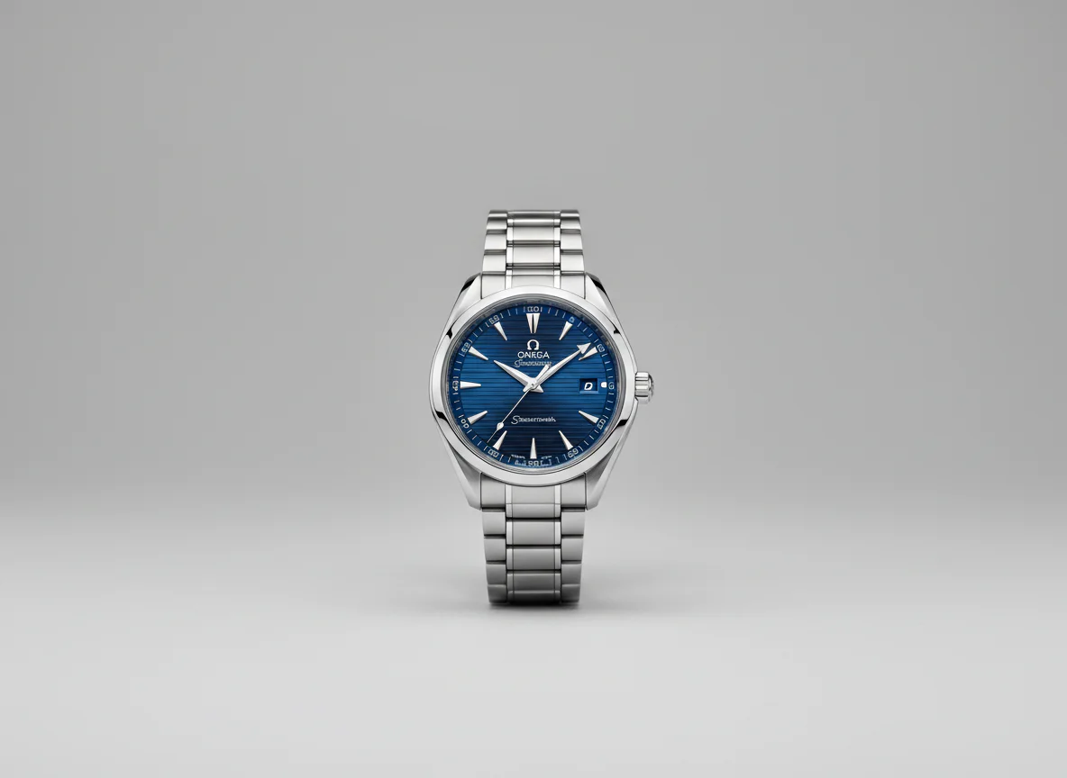 Omega Seamaster Aqua Terra reference 231.10.39.21.03.001 Skyfall James Bond 38.5mm in steel with sunburst royal blue teak dial