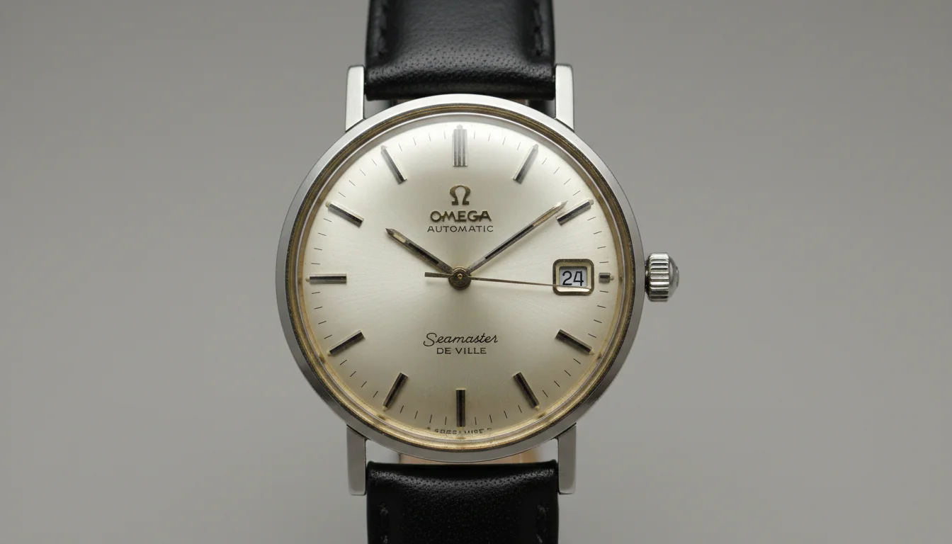 Omega De Ville watch, the first co-axial model from 1999, front view
