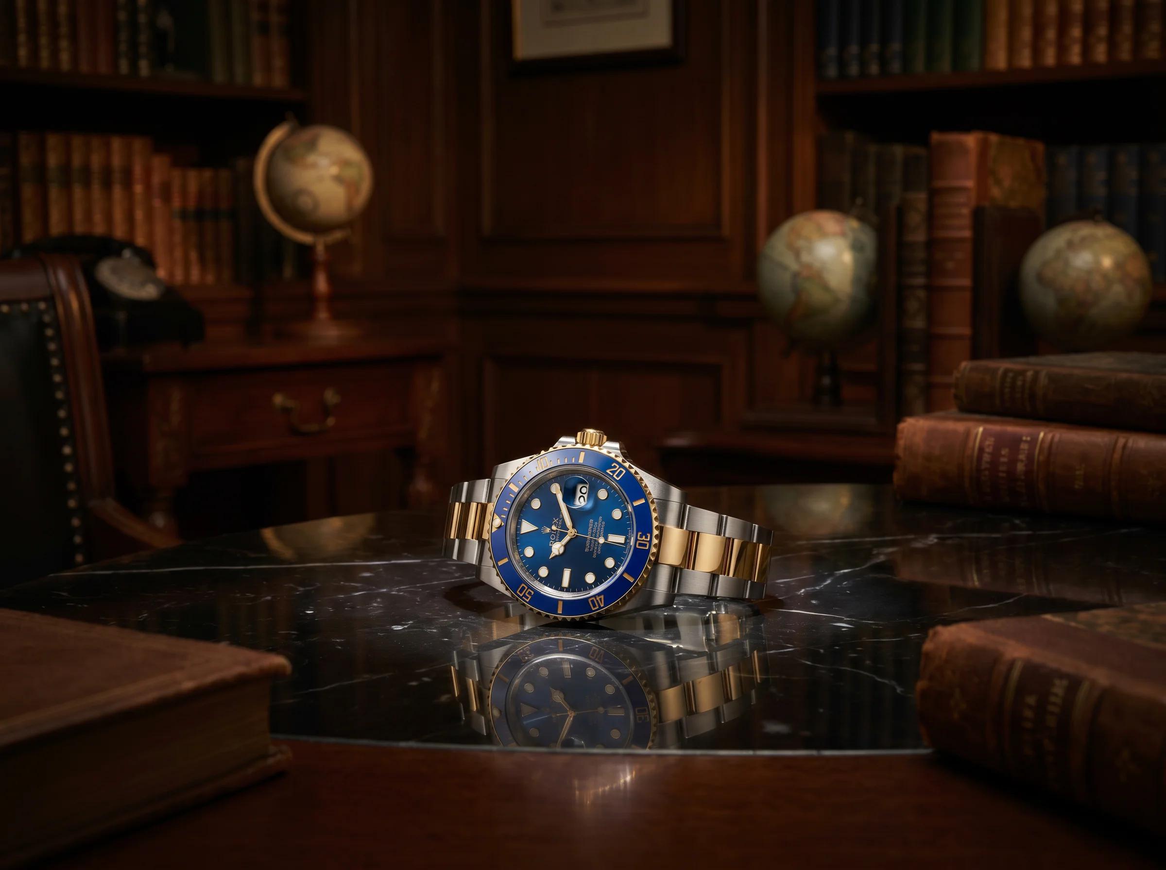 Rolex Submariner Date 126613LB Bluesy two-tone 41mm stainless steel and 18k yellow gold with blue bezel and blue dial