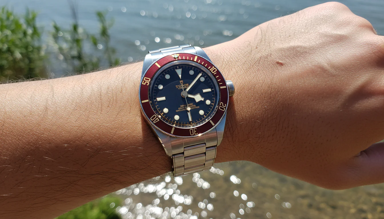 Tudor Black Bay 58 dive watch worn on the wrist