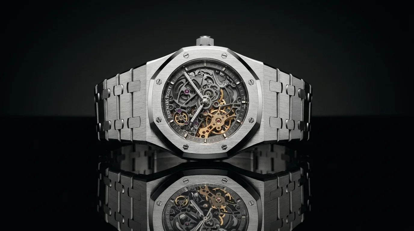 Audemars Piguet Royal Oak Openworked skeleton watch with fully openworked dial and movement